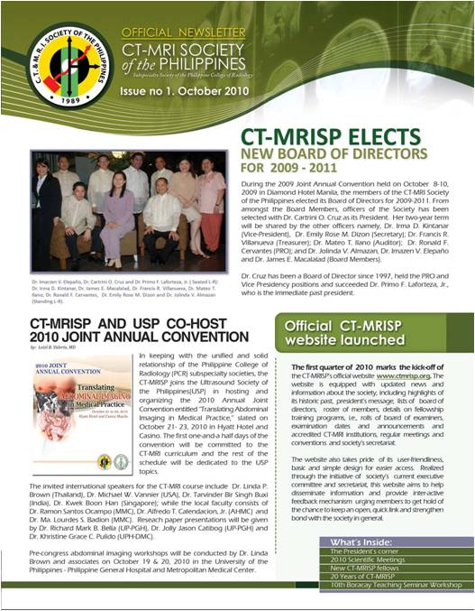 CT-MRISP releases maiden issue of its official newsletter